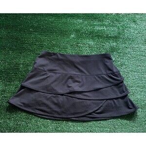 LUCKY IN LOVE BLACK TENNIS/PICKLEBALL SKIRT SKORT WOMEN SZ SMALL 4-6